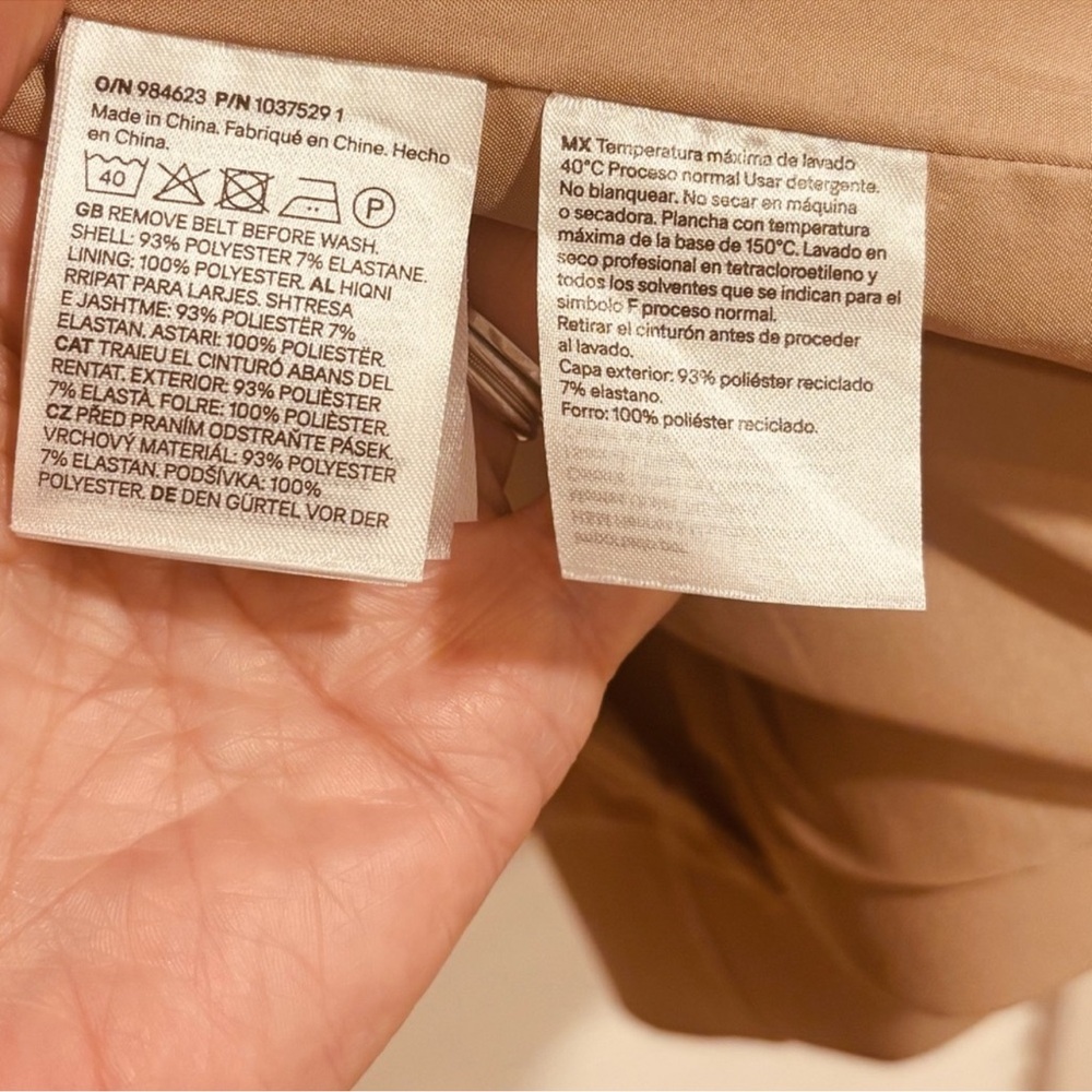 H&M Beige Women's Trench Coat - Picture 13 of 15